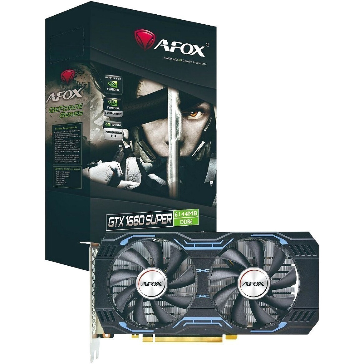 Видеокарта NVIDIA GeForce GTX 1660 Super AFOX 6Gb (AF1660S-6144D6H1-V4) - фото 5