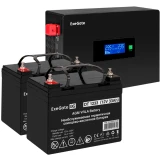 ИБП + батарея ExeGate IdealSine SR-1500.LCD.2SH + 2x DT 1233 (33Ач) (2 шт) (EX297428RUS)