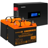 ИБП + батарея ExeGate IdealSine SR-1500.LCD.2SH + 2x HRL 12-33 (33Ач) (EX297429RUS)