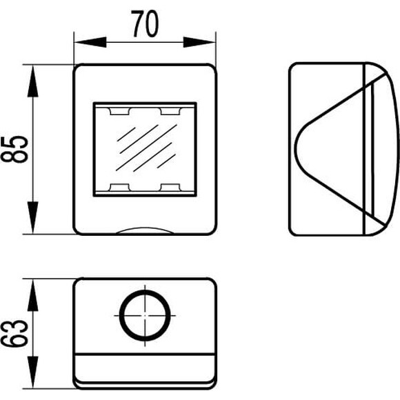 Настенная коробка DKC 54655 - фото 4