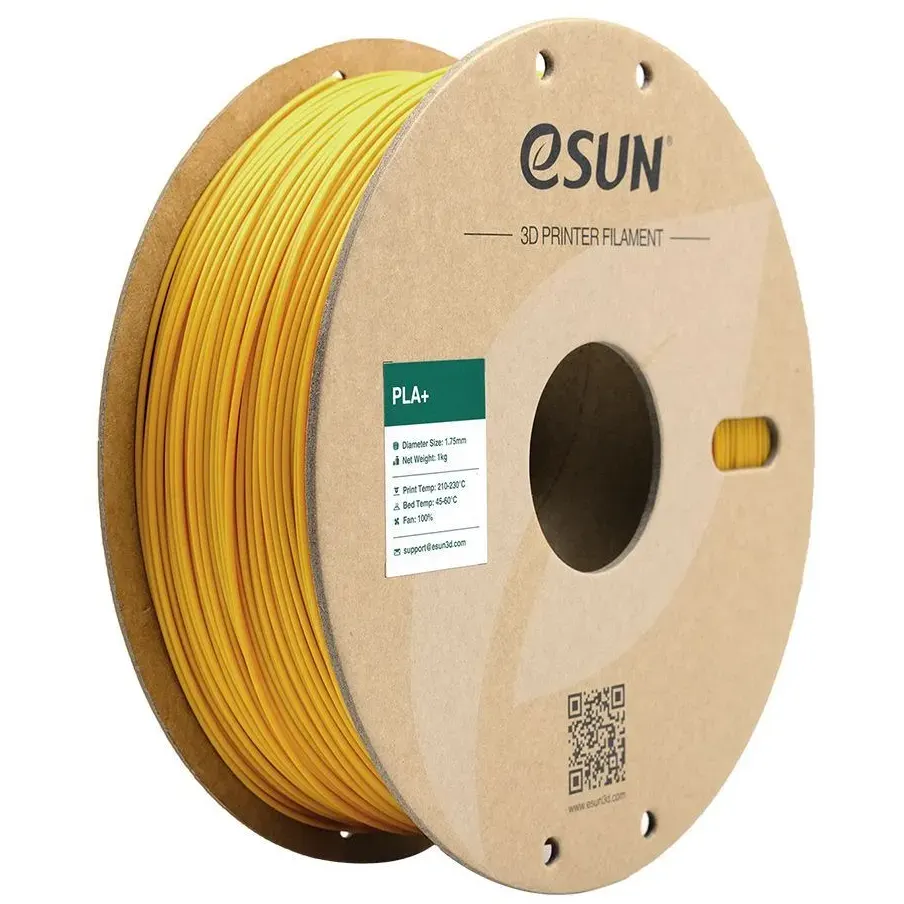 Пластик для 3D принтера eSUN 1.75mm PLA+ Yellow - PLA+175Y1