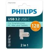 USB Flash накопитель 128Gb Philips 2-in-1 (FM12FD145B) (FM12FD145B/97)