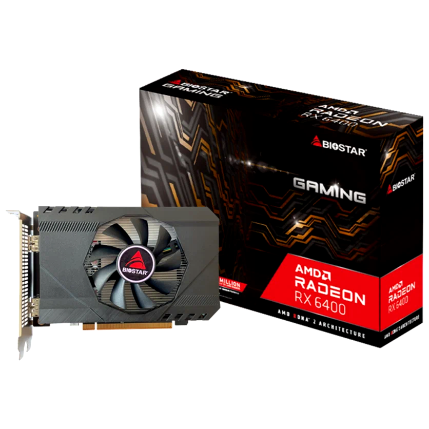 Видеокарта AMD Radeon RX 6400 Biostar 4Gb (VA6406RA46) - фото 4