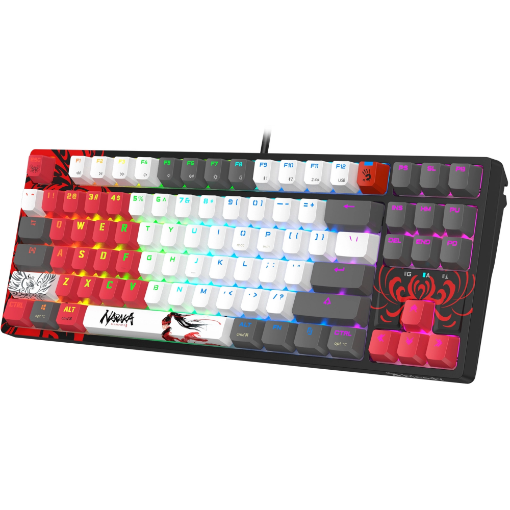 Клавиатура Bloody WS87 Naraka Black/Red - фото 7