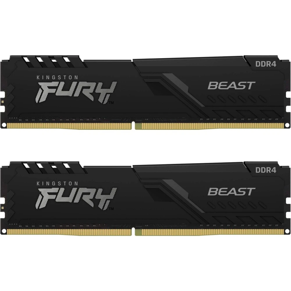 Оперативная память 64Gb DDR4 3200MHz Kingston Fury Beast Black (KF432C16BBK2/64) (2x32Gb KIT) - фото 2