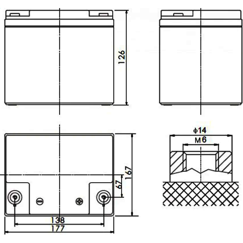 Аккумуляторная батарея Powerman CA120240 - фото 3