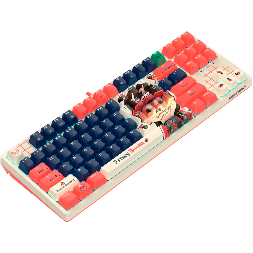Клавиатура Bloody AT87 Proxy Boom Biege/Red - 4711421000741 - фото 4