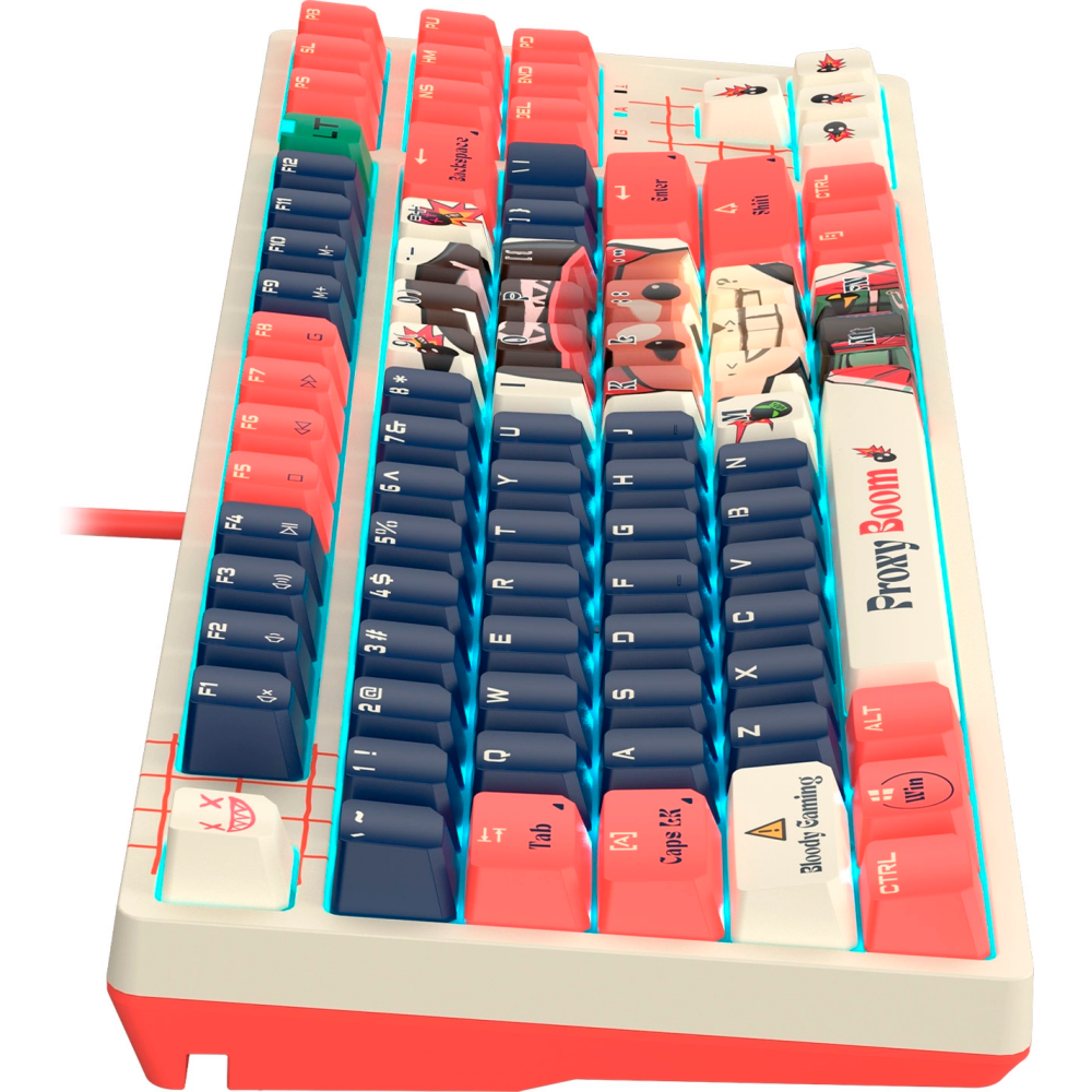 Клавиатура Bloody AT87 Proxy Boom Biege/Red - 4711421000741 - фото 9