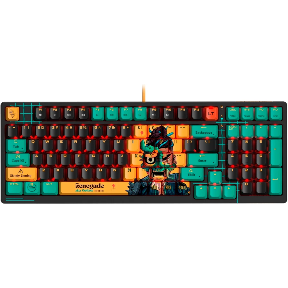 Клавиатура Bloody AT98 Renegade Black/Green - 4711421000758 - фото 2