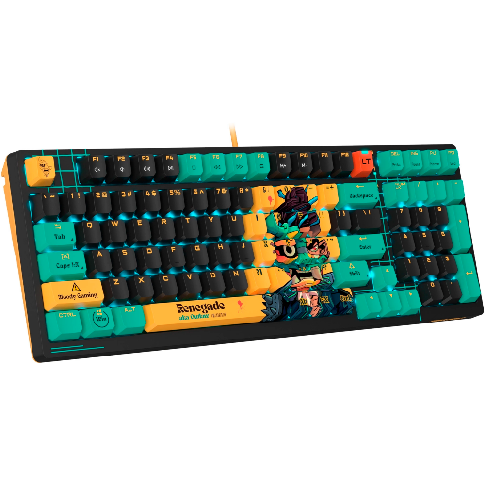 Клавиатура Bloody AT98 Renegade Black/Green - 4711421000758 - фото 7