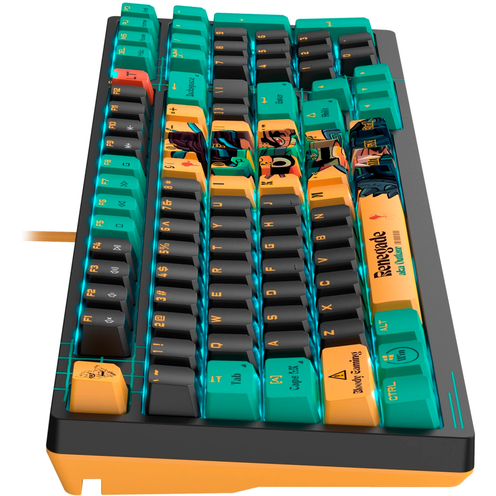 Клавиатура Bloody AT98 Renegade Black/Green - 4711421000758 - фото 11