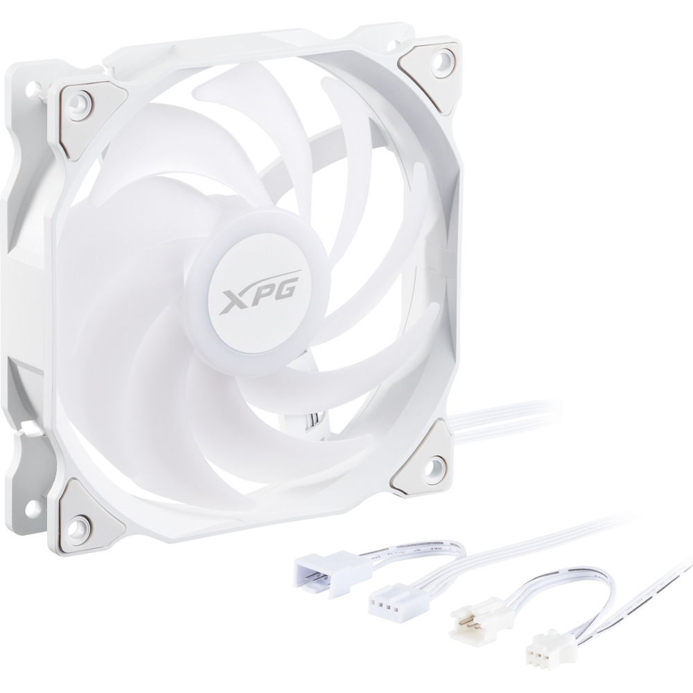 Вентилятор для корпуса ADATA XPG VENTO 120 ARGB PWM White - VENTO120ARGBPWM-WHCWW - фото 3