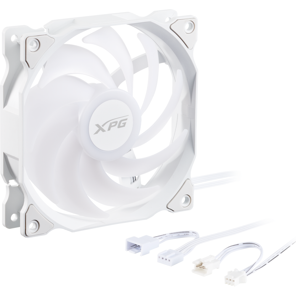 Вентилятор для корпуса ADATA XPG VENTO 120 ARGB PWM White (3 шт.) - VENTO120ARGBPWM3C-WHCWW - фото 3