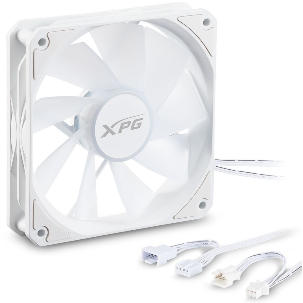 Вентилятор для корпуса ADATA XPG VENTO R 120 ARGB PWM White - VENTOR120ARGBPWM-WHCWW - фото 2