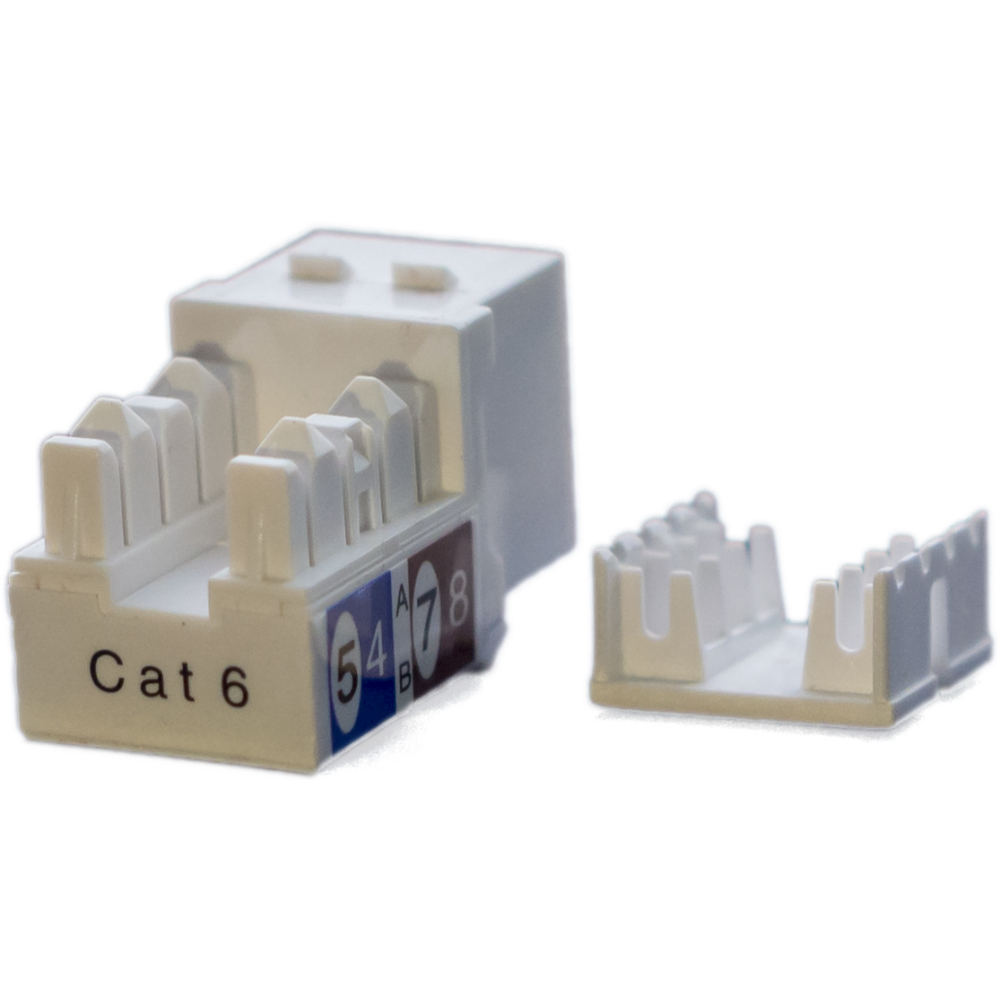 Вставка RJ-45 Hyperline KJ9-8P8C-C6-90-WH - фото 2