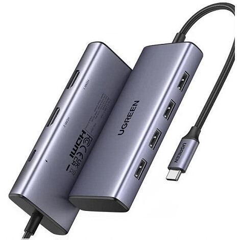 Док-станция UGREEN 7-in-1 USB-C Hub Grey (CM498)