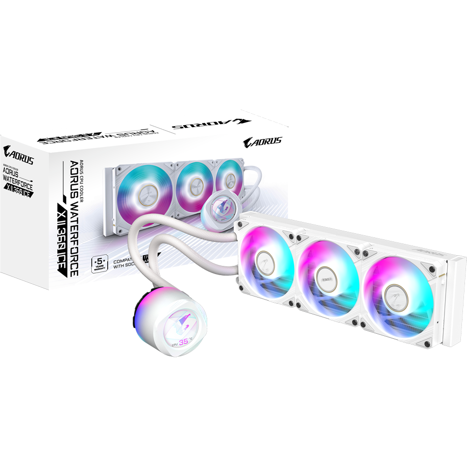 Система жидкостного охлаждения Gigabyte AORUS WATERFORCE X II 360 ICE - GP-AORUS WATERFORCEX II 360I - фото 5