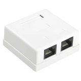 Розетка RJ-45 Hyperline SB1-2-8P8C-C6-WH