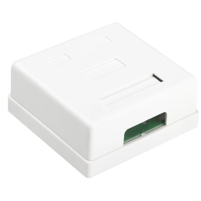 Розетка RJ-45 Hyperline SB1-2-8P8C-C6-WH - фото 2