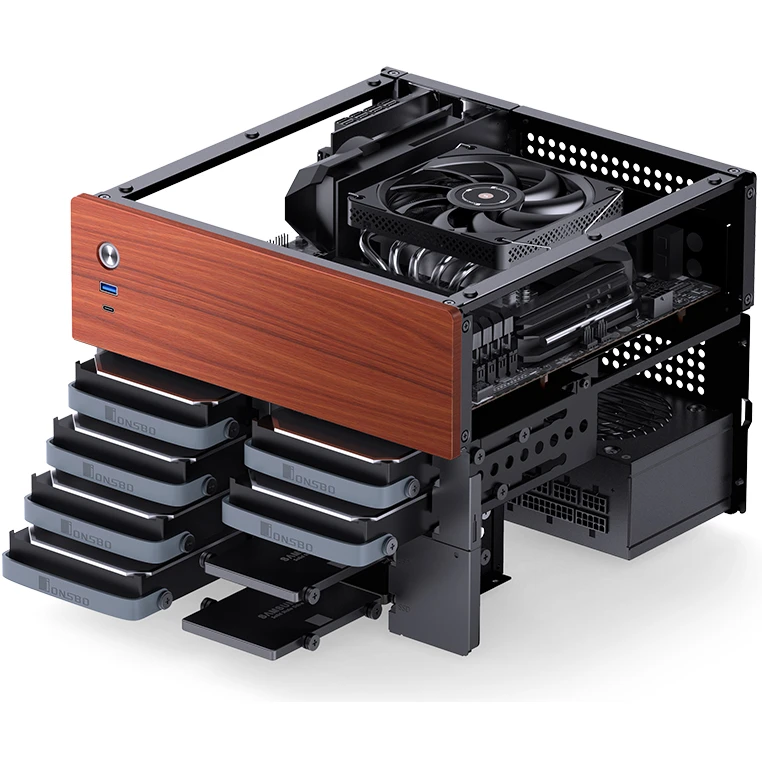 Корпус Jonsbo N4 Black - фото 8