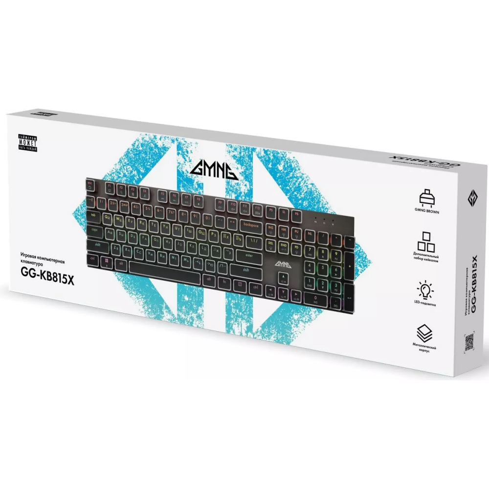 Клавиатура GMNG GG-KB815X Black/White - 1913914 - фото 3