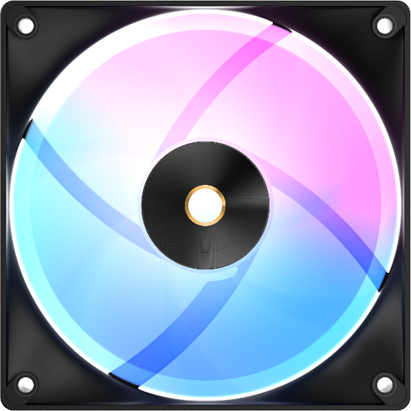 Вентилятор для корпуса Ocypus Delta F12 BK ARGB