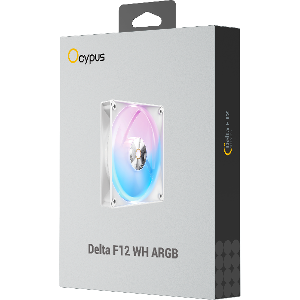 Вентилятор для корпуса Ocypus Delta F12 WH ARGB - Delta-F12-WH1AM00X-GL - фото 6
