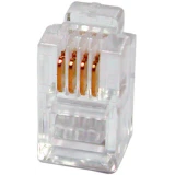 Коннектор RJ-11 Hyperline PLUG-4P4C-P-C2-100
