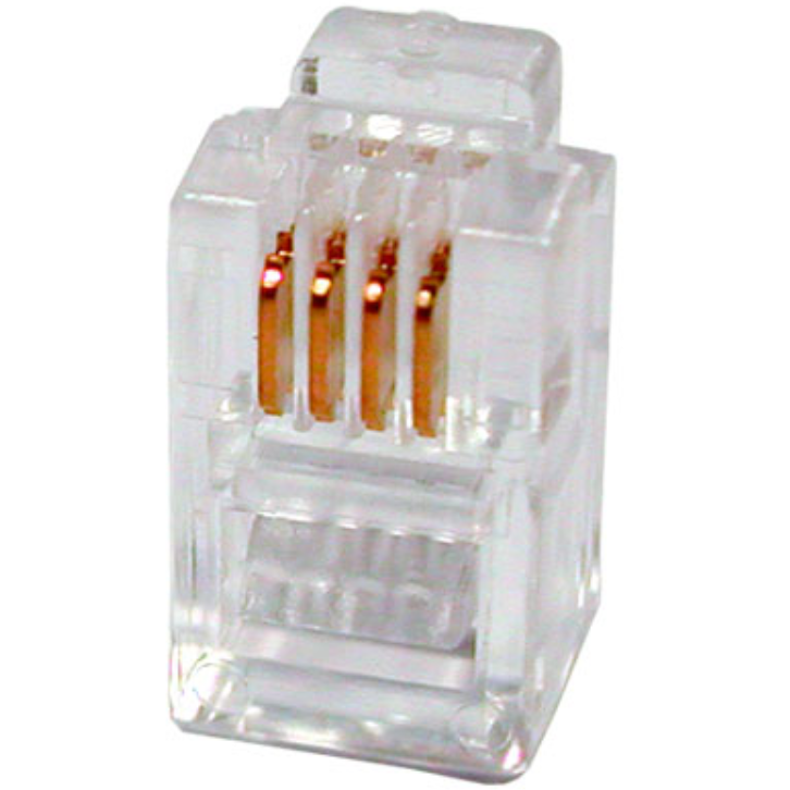Коннектор RJ-11 Hyperline PLUG-4P4C-P-C2-100