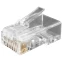 Коннектор RJ-45 Hyperline PLUG-8P8C-U-C6-100, 100 шт.