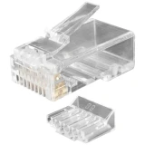 Коннектор RJ-45 Hyperline PLUG-8P8C-UV-C6-100, 100 шт.