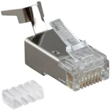 Коннектор RJ-45 Hyperline PLUG-8P8C-UV-C6-TW-SH-10, 10 шт. (PLUG-8P8C-UV-C6-TW-SH-10/49340)