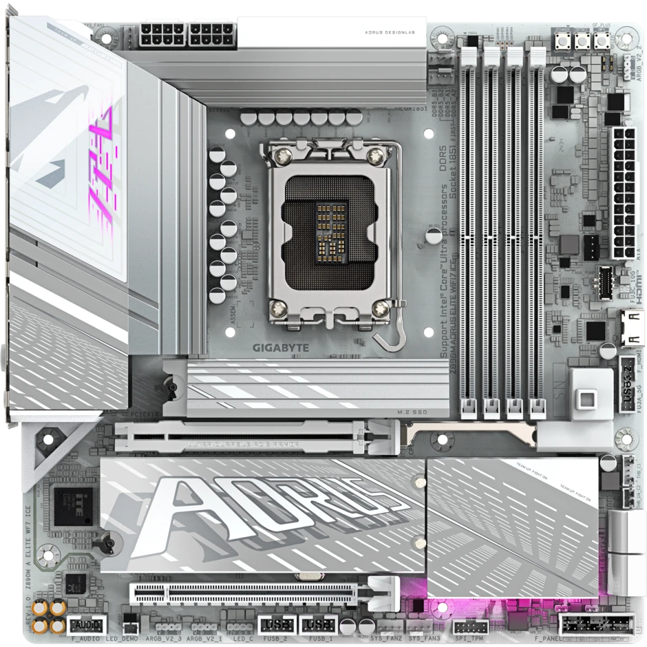 Материнская плата Gigabyte Z890M AORUS ELITE WIFI7 ICE