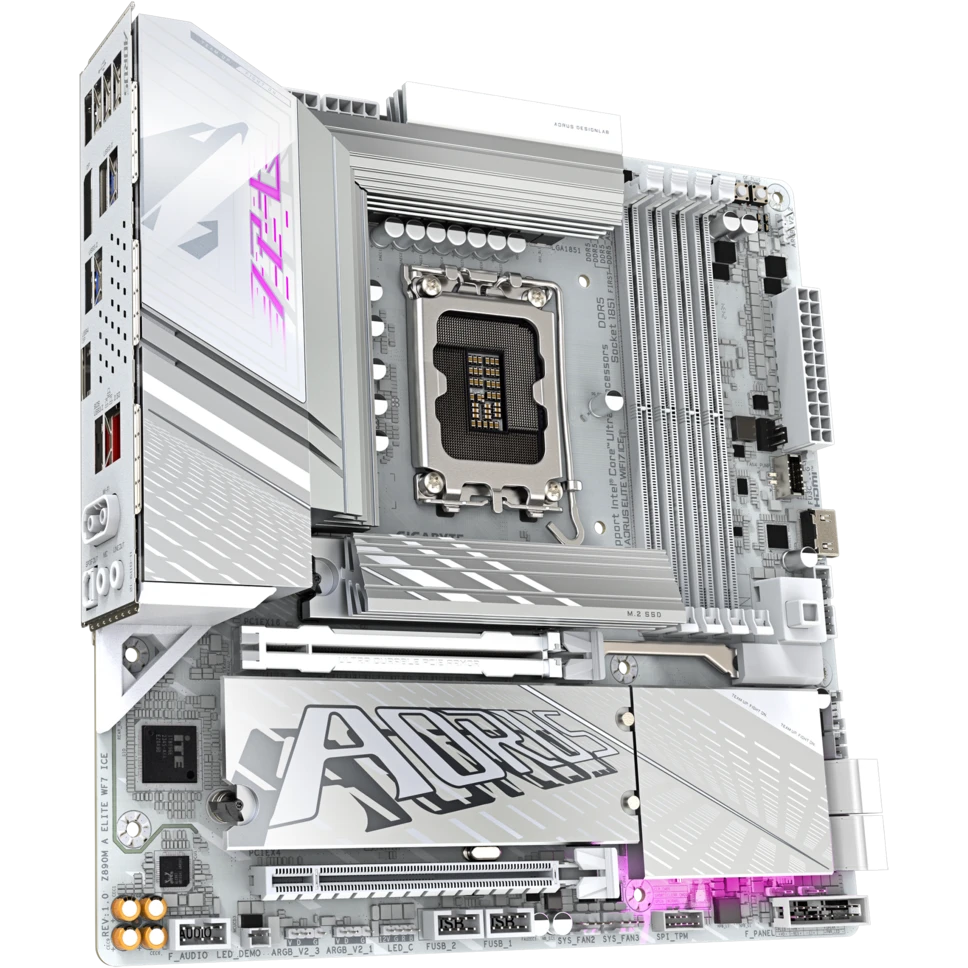 Материнская плата Gigabyte Z890M AORUS ELITE WIFI7 ICE - фото 2