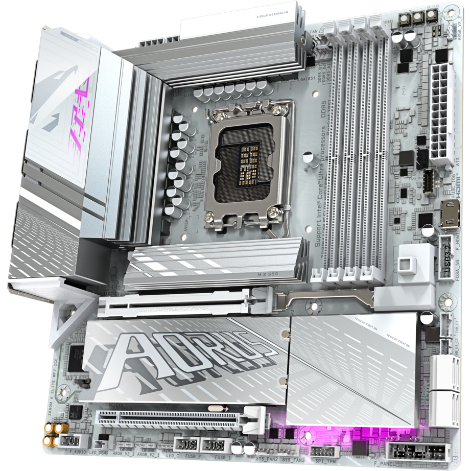 Материнская плата Gigabyte Z890M AORUS ELITE WIFI7 ICE - фото 3