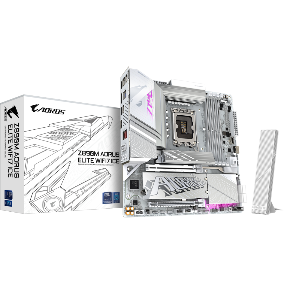 Материнская плата Gigabyte Z890M AORUS ELITE WIFI7 ICE - фото 5
