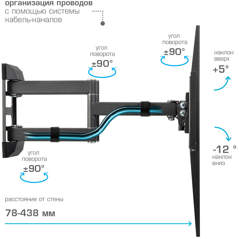 Кронштейн Kromax CORBEL-11 Grey Titan - фото 3