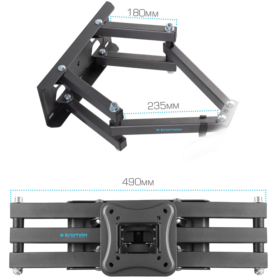 Кронштейн Kromax CORBEL-9 Grey Titan - фото 5
