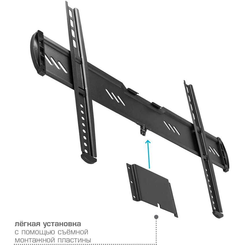 Кронштейн Kromax ULTRA Slim-100 Black - 90651 - фото 5