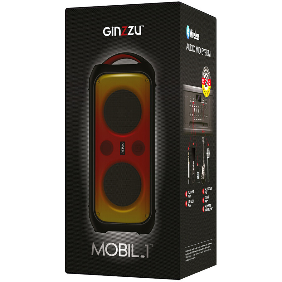 Портативная акустика Ginzzu GM-111 - фото 9