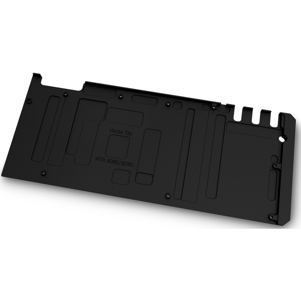 Бэкплейт для водоблока СЖО EKWB EK-Quantum Vector Trio RTX 3080/3090 Backplate - Black (3831109832912) - фото 2