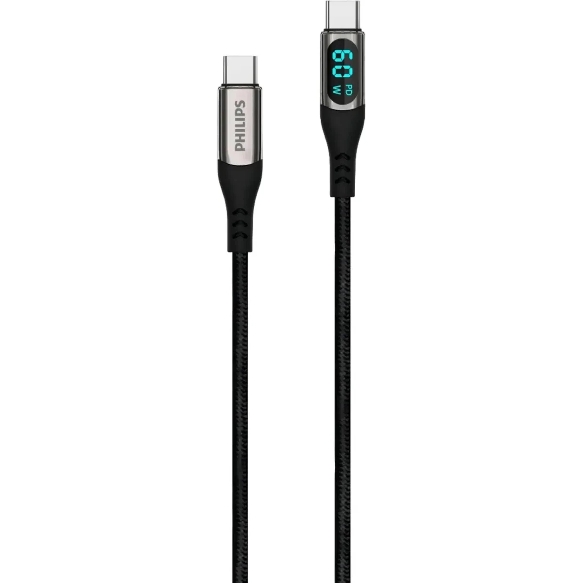 Кабель USB Type-C - USB Type-C, 1.2м, Philips DLC9060 Black