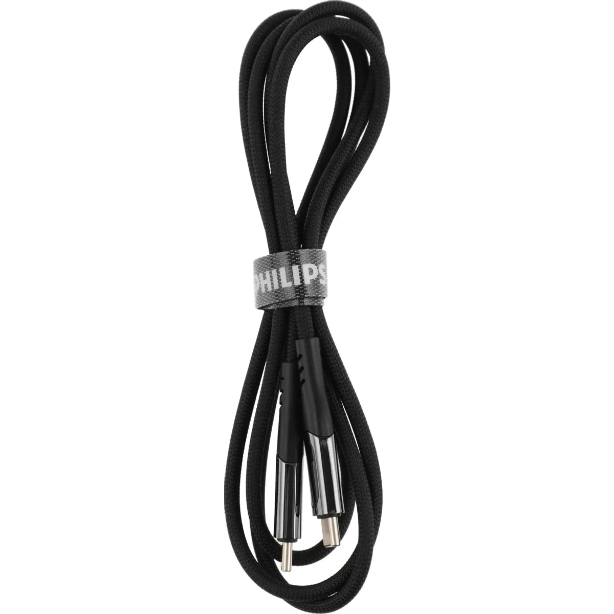 Кабель USB Type-C - USB Type-C, 1.2м, Philips DLC9100 Black - фото 2