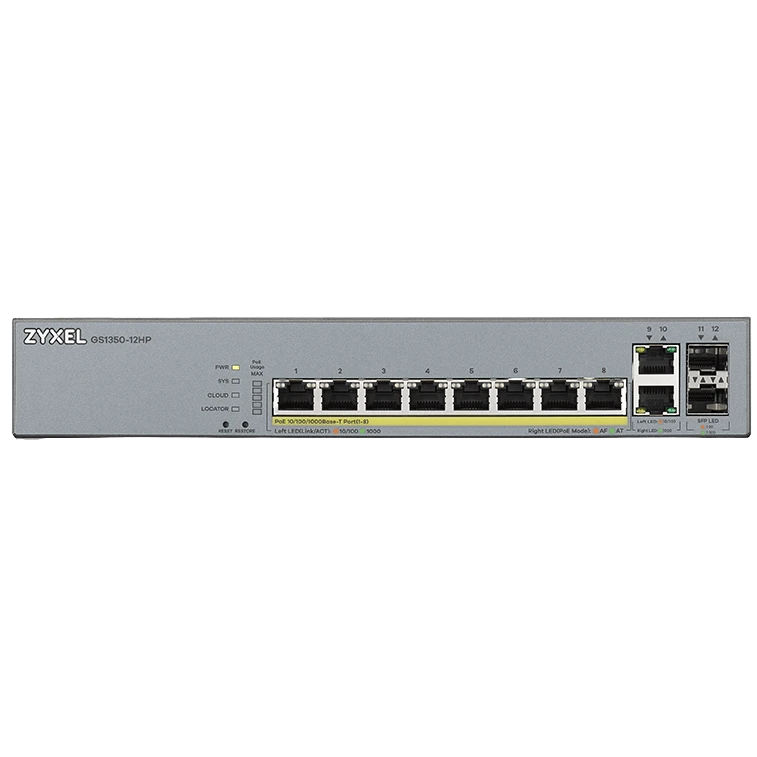 Коммутатор (свитч) Zyxel GS1350-12HP - GS1350-12HP-EU0101F - фото 2