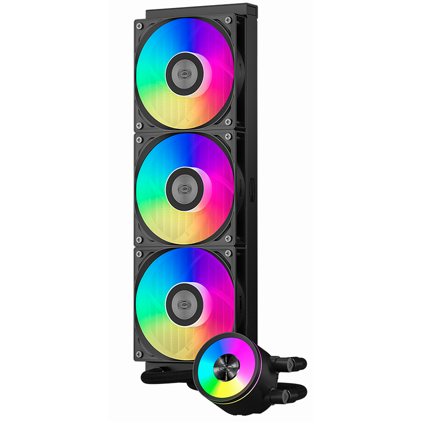 Система жидкостного охлаждения PCcooler DA360 Pro ARGB BK - фото 2