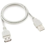 Кабель удлинительный USB A (M) - USB A (F), 0.75м, Cablexpert CC-USB2-AMAF-75CM-N