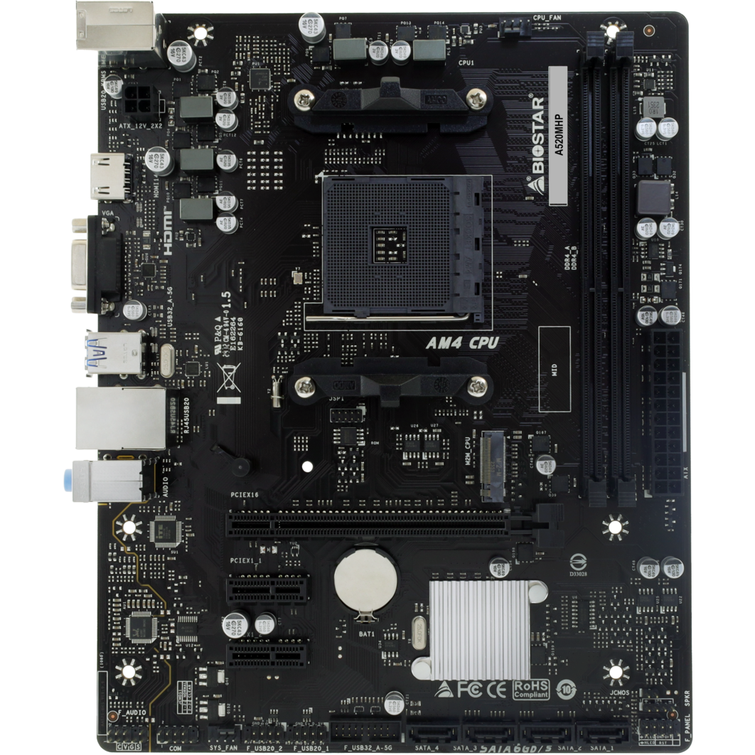 Материнская плата Biostar A520MHP