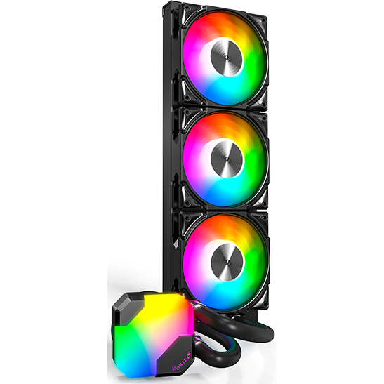 Система жидкостного охлаждения MONTECH HyperFlow ARGB 360 Black - фото 2