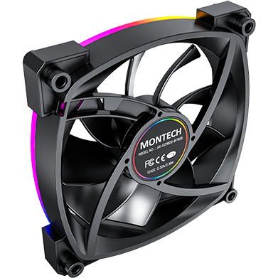 Вентилятор для корпуса MONTECH AX120 PWM BLACK - фото 3