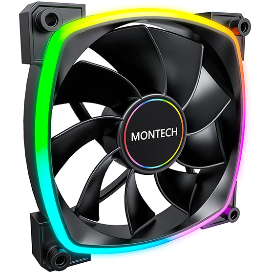 Вентилятор для корпуса MONTECH RX120 PWM BLACK - фото 2